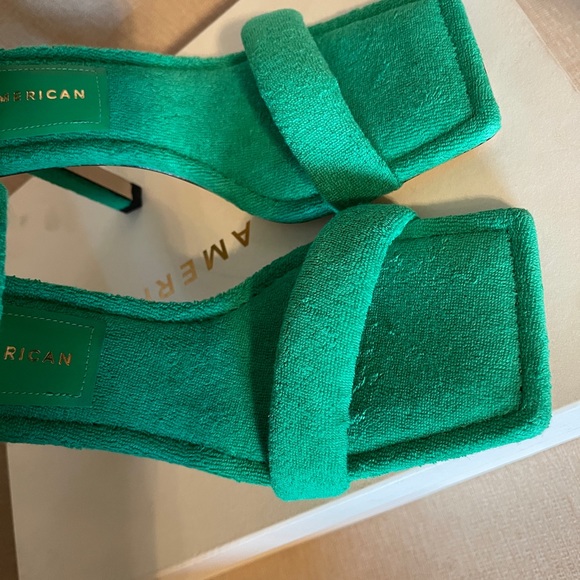 Good American Terry Slip on High Heels Sandals. New. Size 6 - Picture 15 of 16